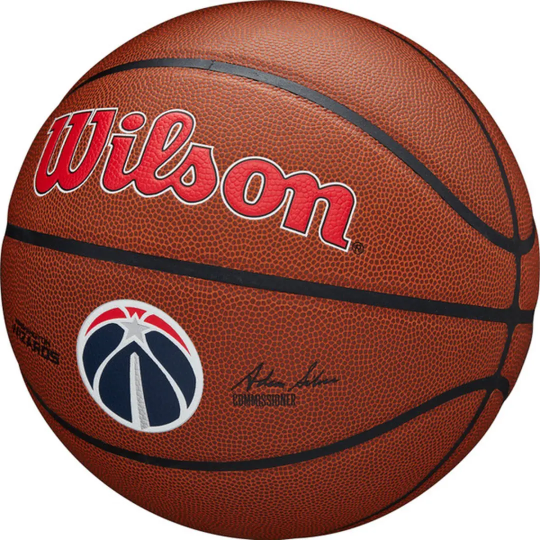 Wilson Team Washington Wizards Basketbal Maat 7 - Rood