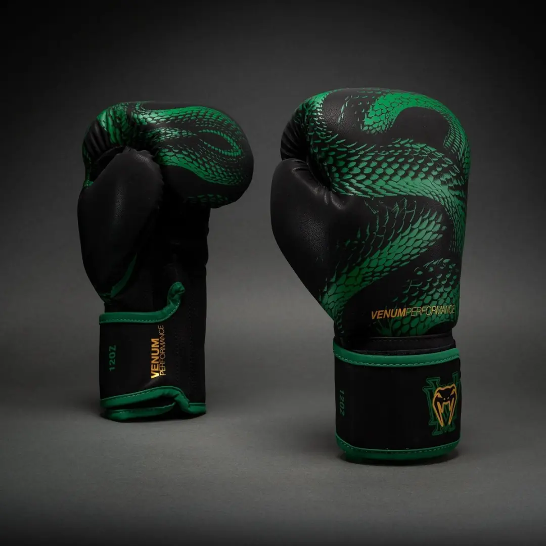 Venum Matupa Bokshandschoenen 14 OZ - Zwart/Groen/Goud