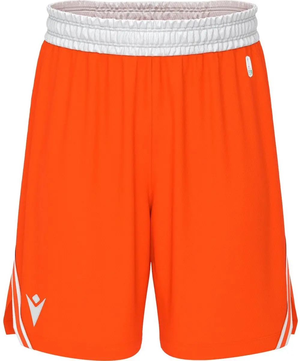 Macron Kansas Eco Basketbalshort Heren - XS - Oranje/Wit