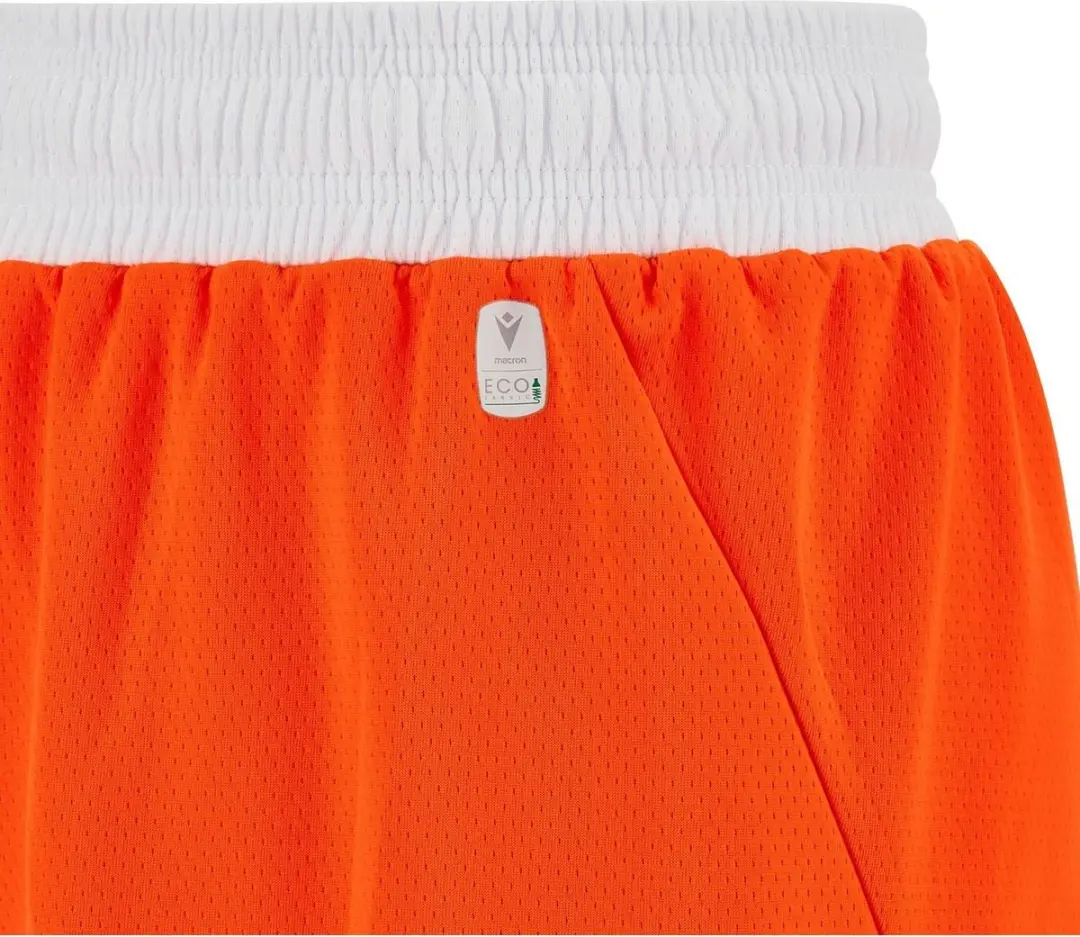 Macron Kansas Eco Basketbalshort Heren - XS - Oranje/Wit