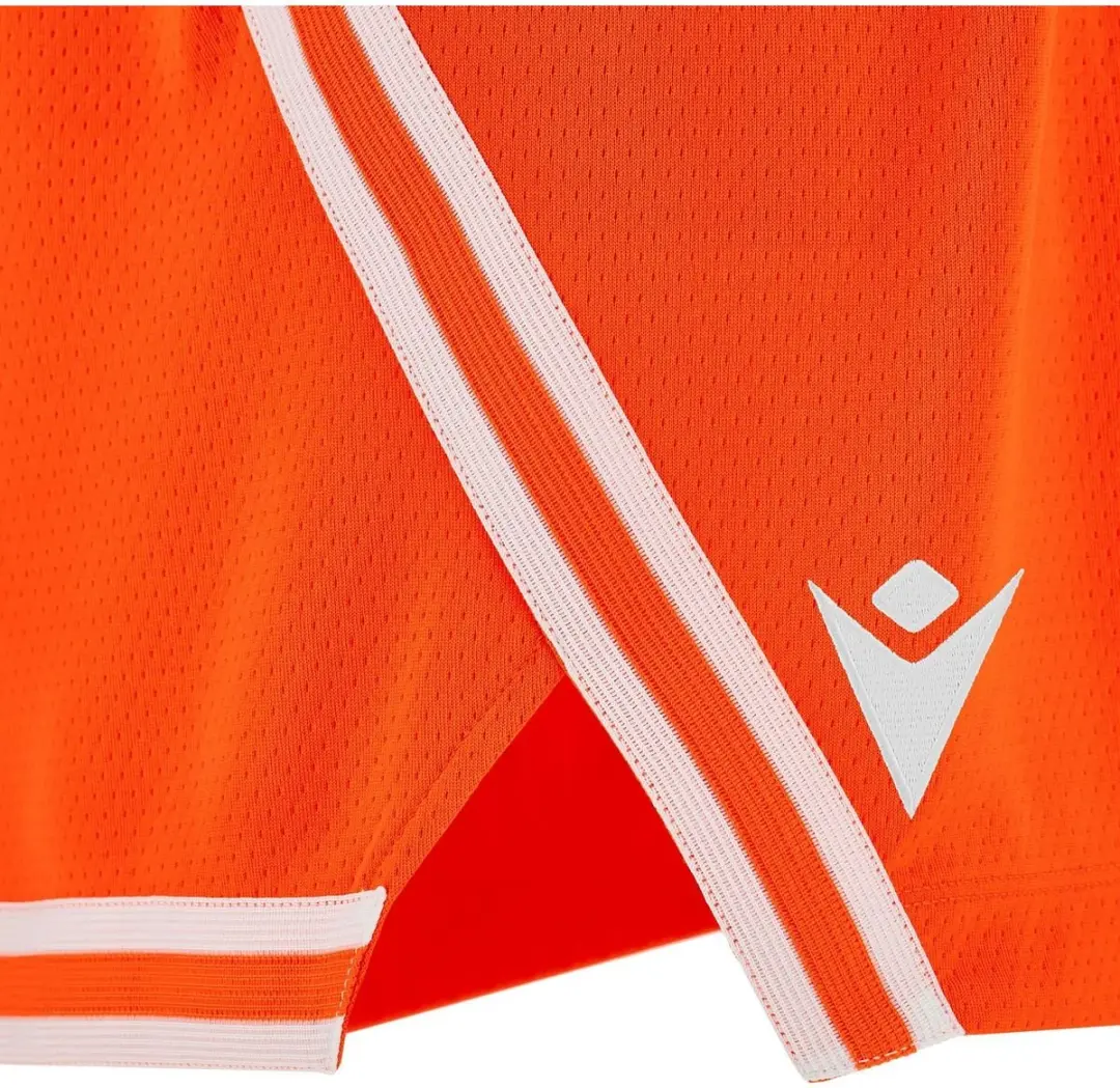 Macron Kansas Eco Basketbalshort Heren - XS - Oranje/Wit