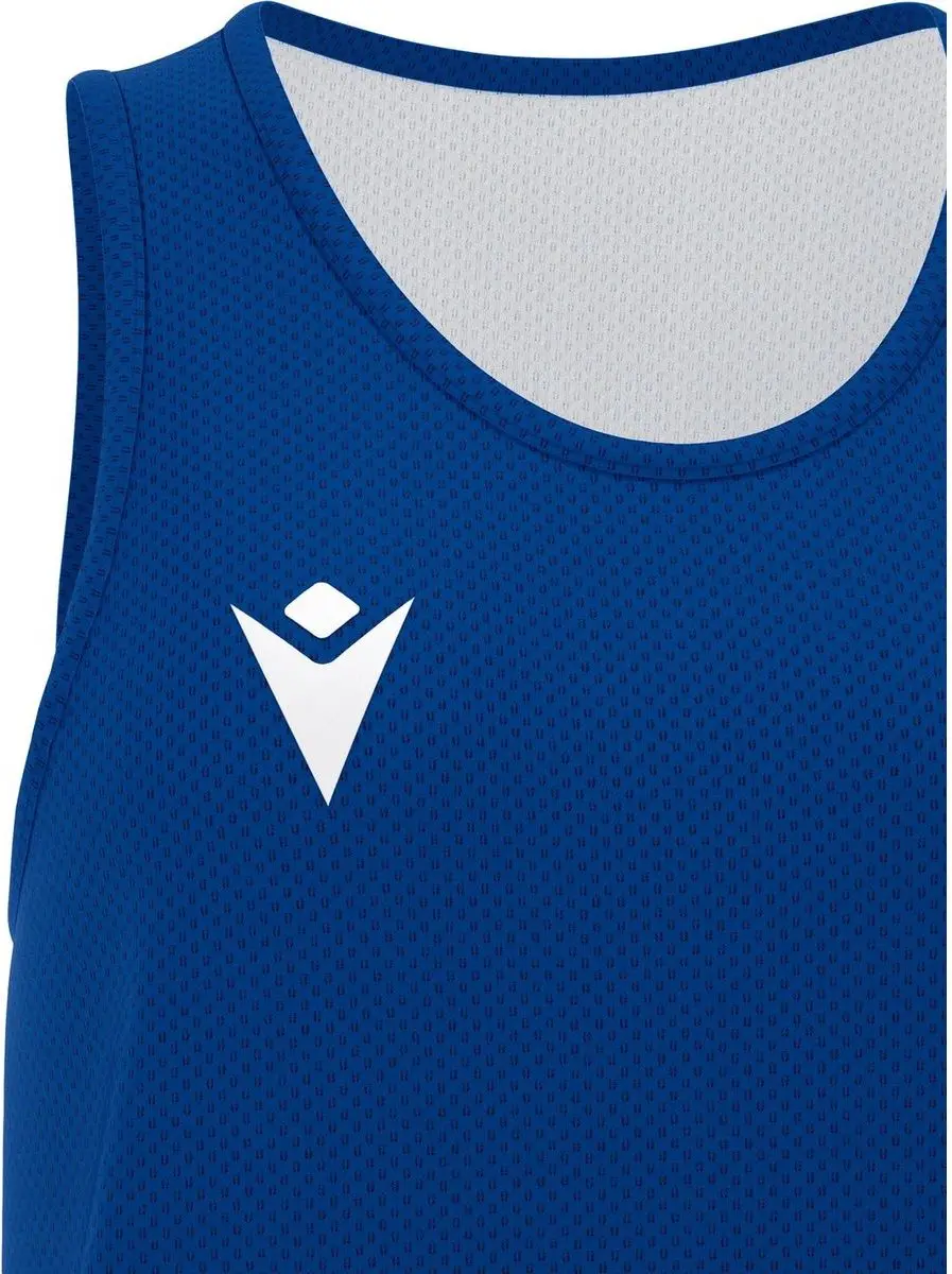 Macron F500 Reversible Shirt Kinderen - Royal/Wit - Maat 7-8 Y