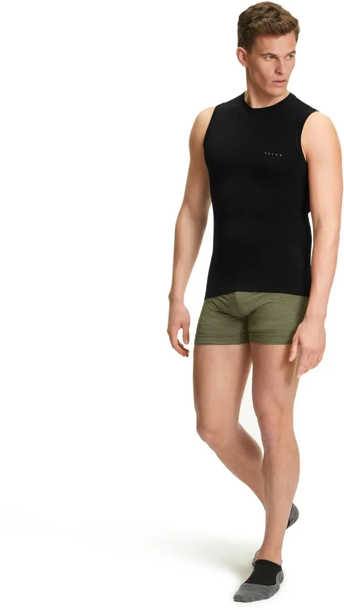Falke Wool-Tech Light Mouwloos Shirt Heren - XL - Zwart
