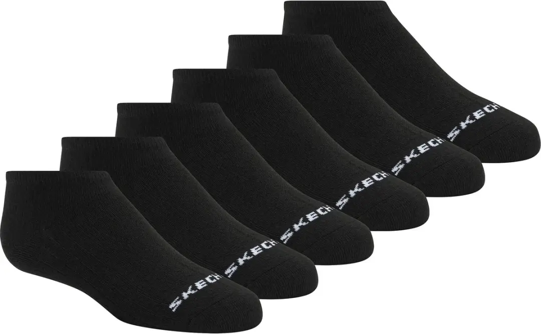 Skechers Core Lowcut Sokken 6 Stuks - Zwart - afbeelding 6 van 6