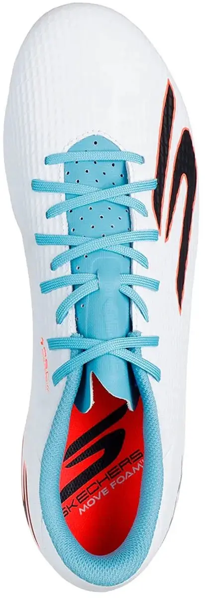Skechers Academy 252120 Voetbalschoenen - Wit/Turquoise/Rosa - EU 41