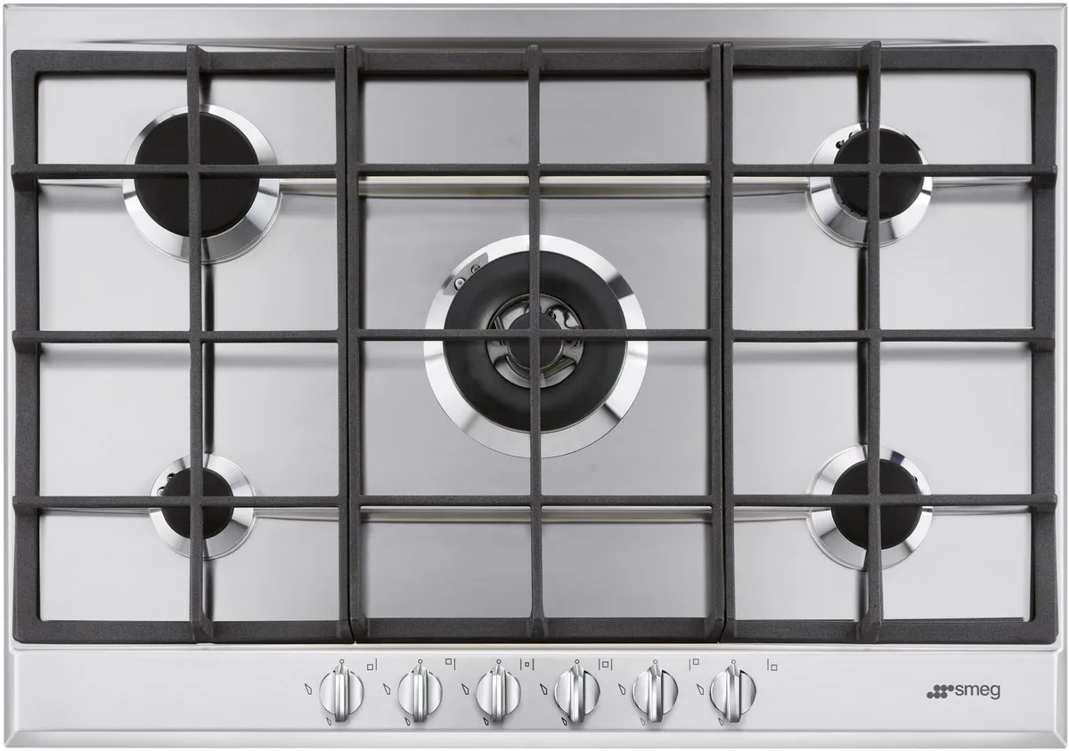 Smeg P272XGHNLK Gas Kookplaat 70cm