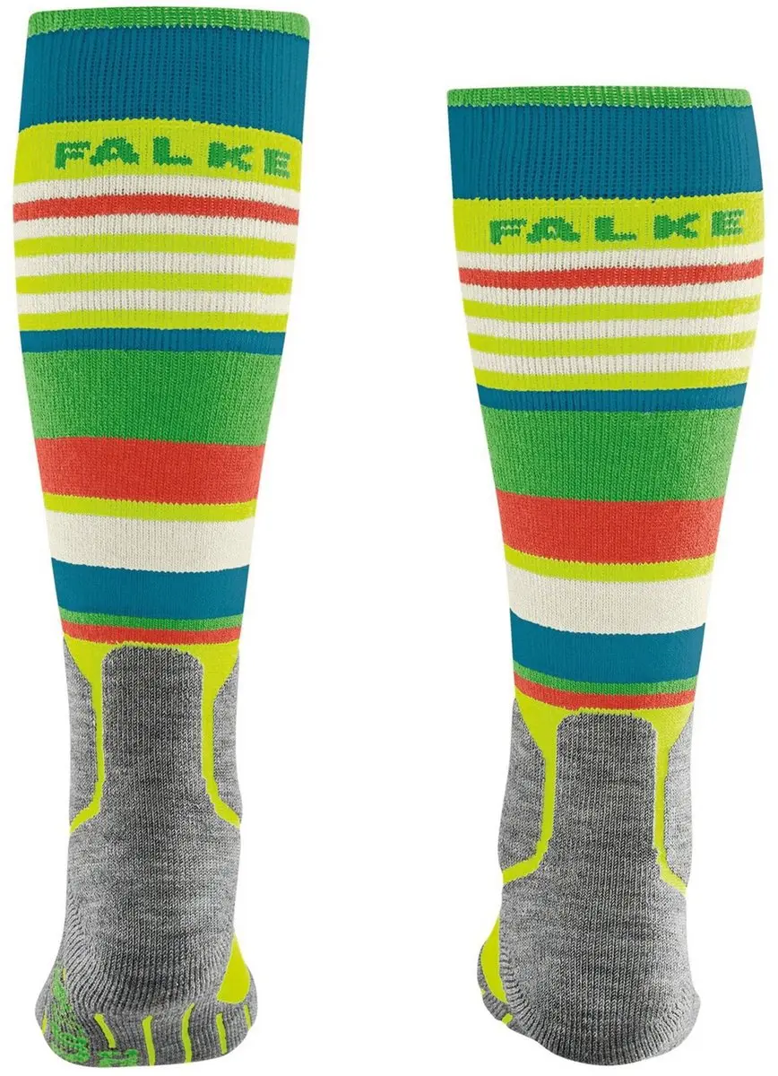 Falke SK2 Intermediate Warm Wol Skisokken - Geel - Maat 31-34 - afbeelding 6 van 6