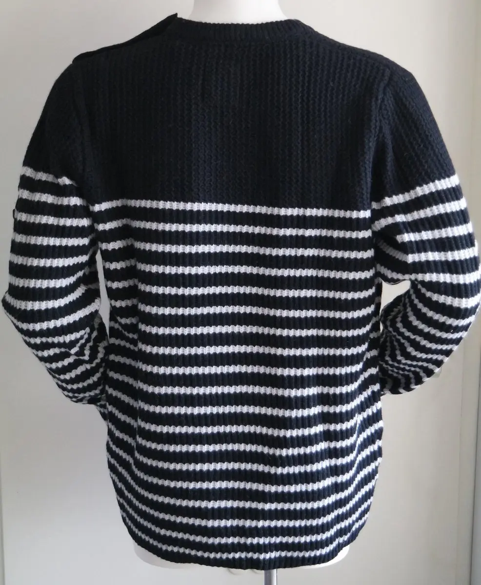 Gaastra Wollen Trui - XXL - Zwart/Wit gestreept