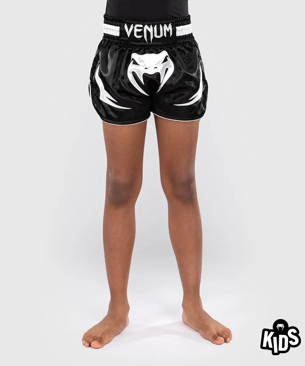 Venum Inferno Kids Muay Thai Shorts 152cm - Zwart/Wit