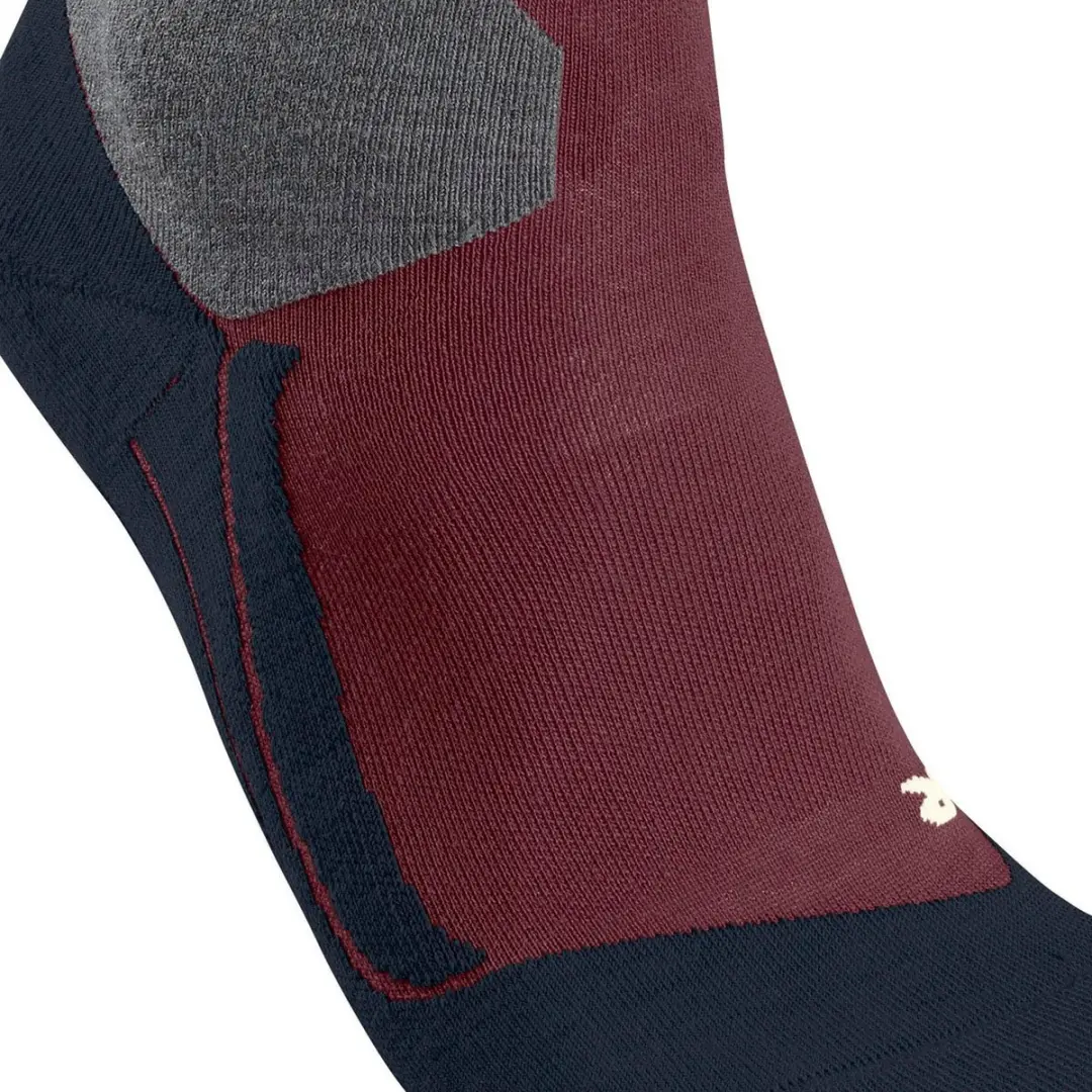 Falke SK4 Skisokken - Merlot Rood - Maat 41/42