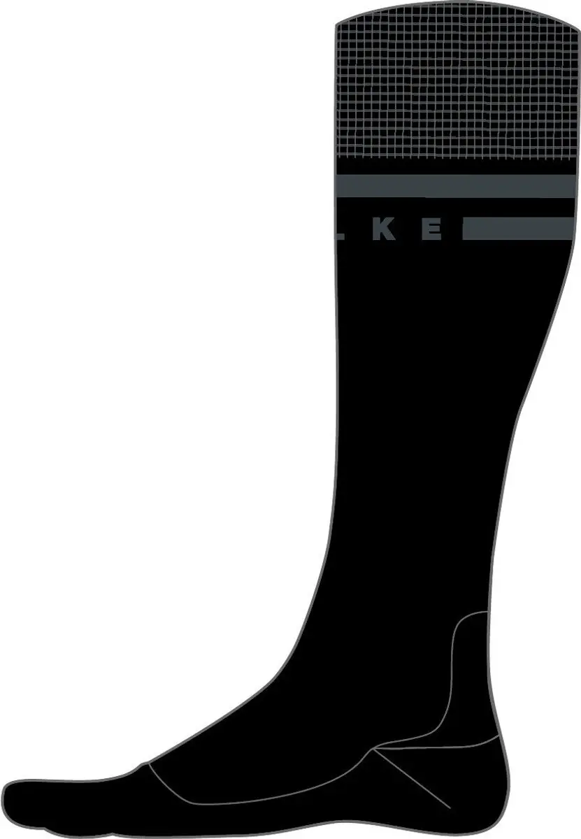 FALKE SK7 Skisokken Heren - Maat 46-48 - Zwart