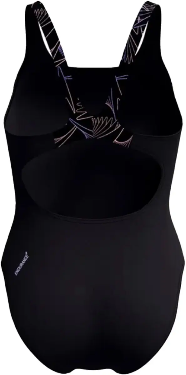 Speedo HyperBoom Splice Muscleback Dames Sportbadpak - Zwart/Oranje