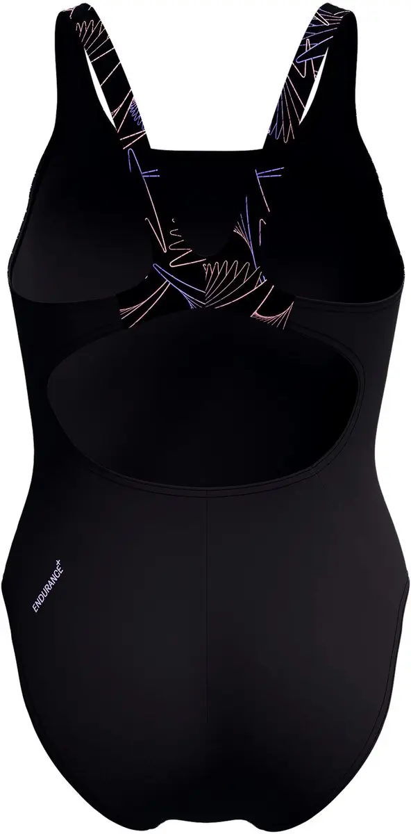 Speedo HyperBoom Splice Muscleback Dames Sportbadpak - Zwart/Oranje