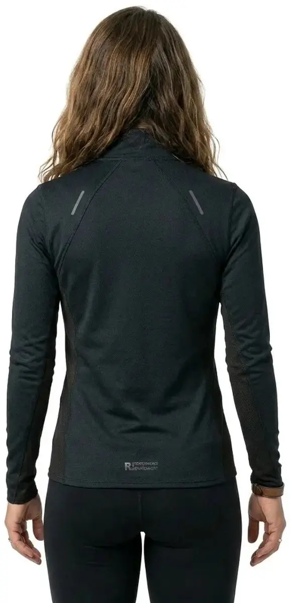 Mizuno Tech Thermal Charge Halfzip T-shirt - M - Zwart