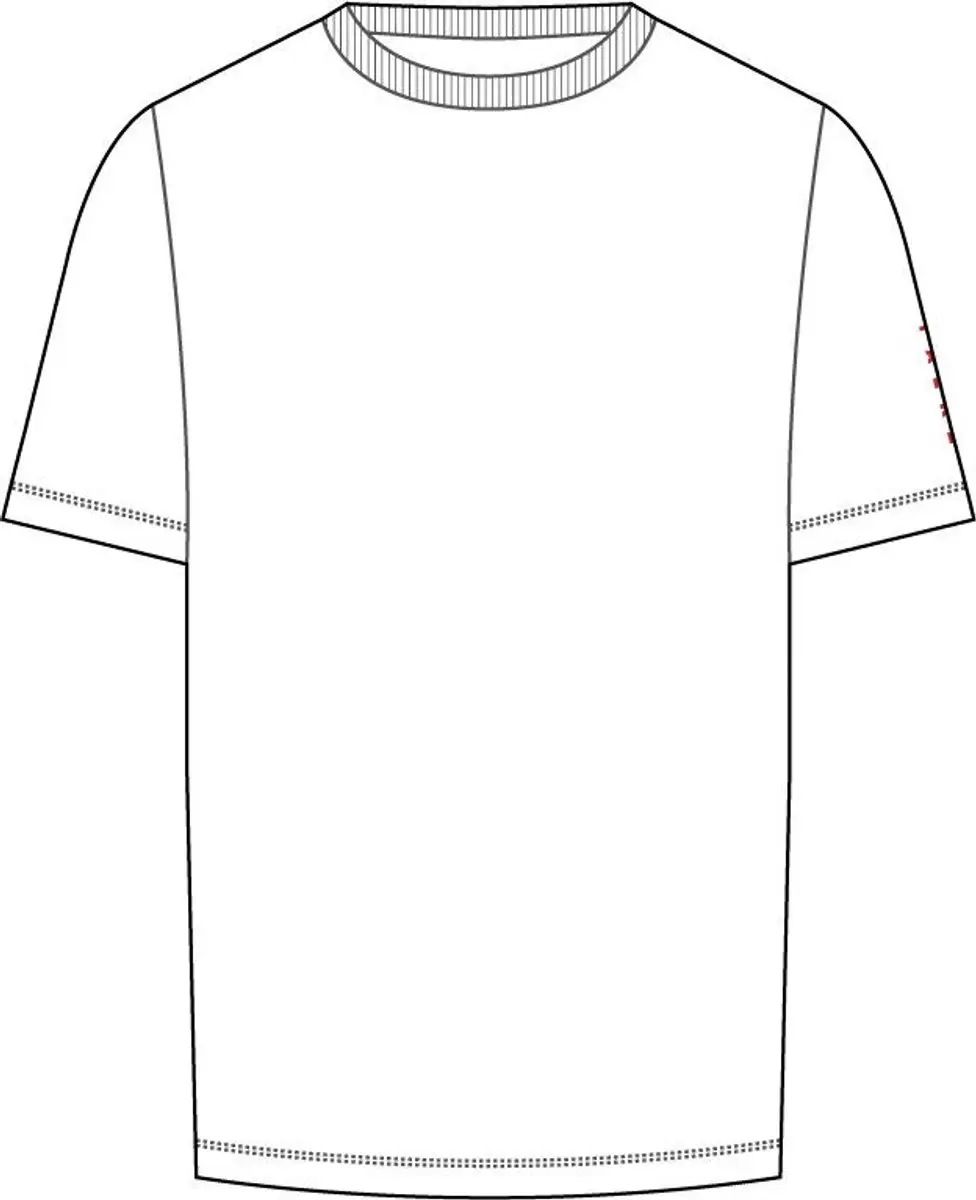 Falke CORE Logo Round Neck Shirt - Lyocell/Katoen XXL - Wit - afbeelding 6 van 6