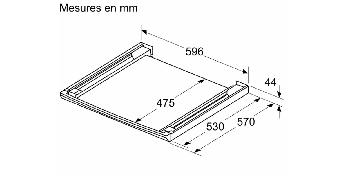 Siemens WZ27500 Superposition Tabl Kit - Wit