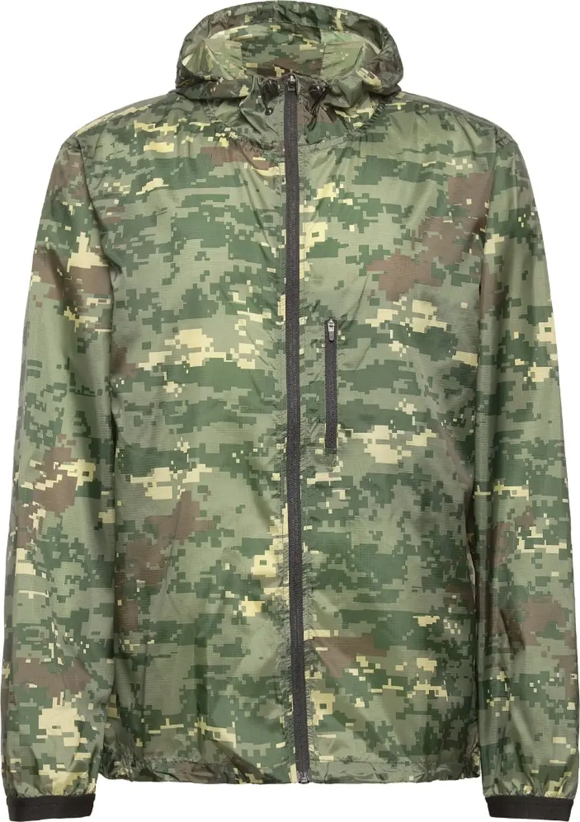 Björn Borg Borg Running Wind Jacket - Maat L - Groen/Multicolor