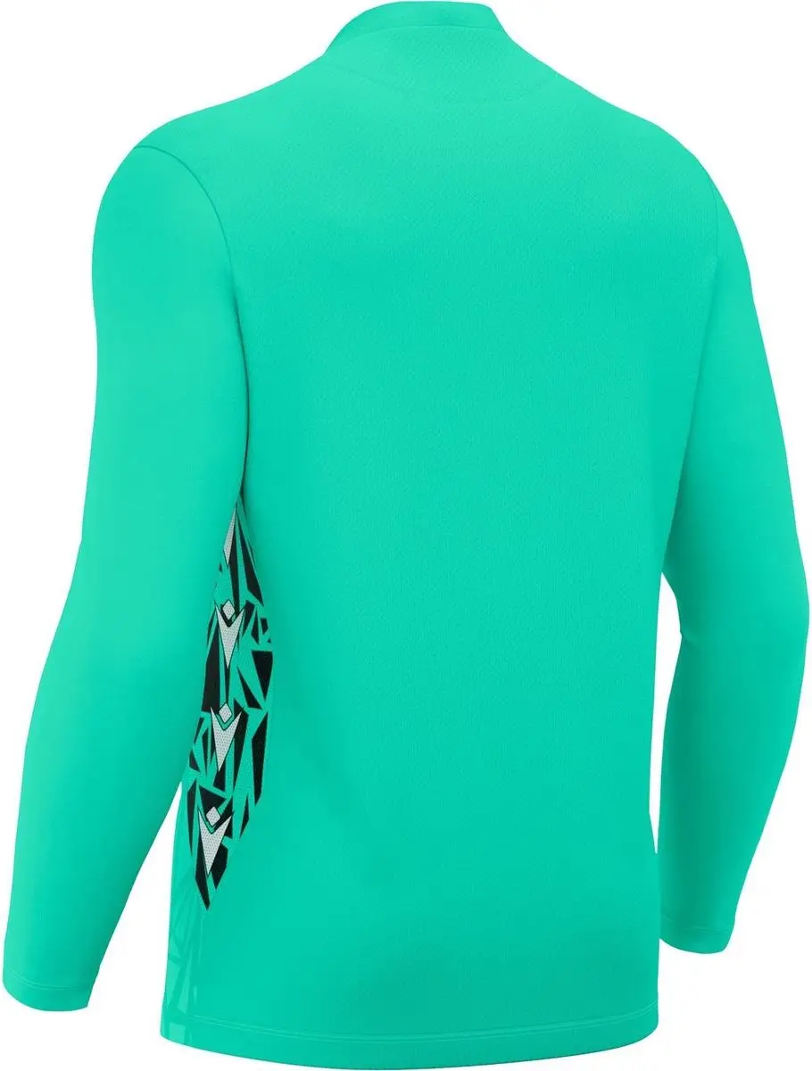 Macron Corvus Eco Keepershirt - 152 - Turkoois/Zwart