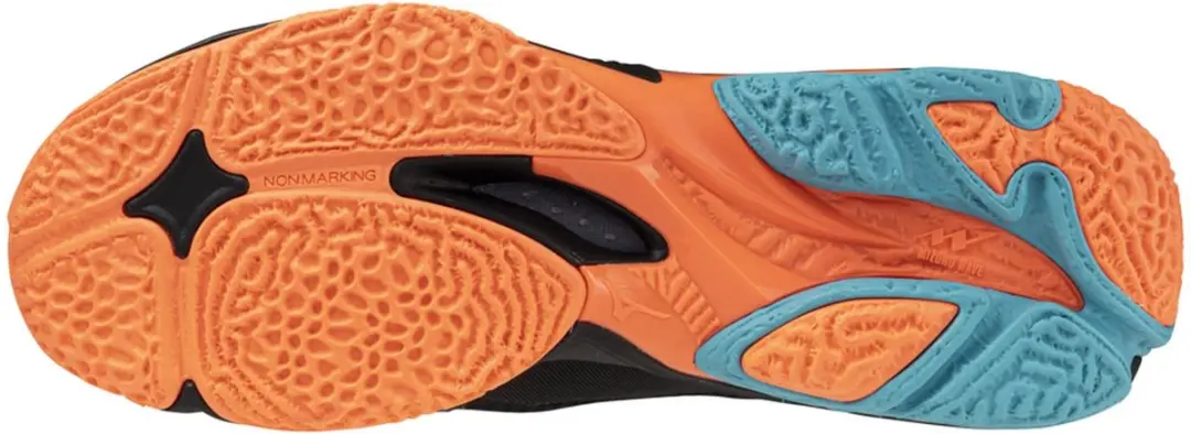 Mizuno Wave Lightning Z8 Heren Indoorschoenen - 42.5 - Zwart/Blauw/Orange