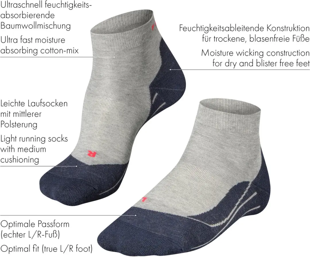 Falke RU4 Short Hardloopsokken Heren - Maat 44-45 - afbeelding 6 van 6
