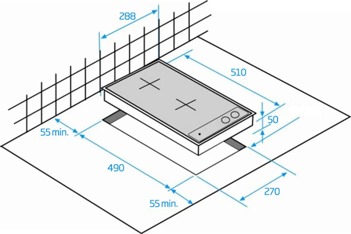 Beko HDMI 32400 DT Inductiekookplaat 30cm - 3600W - Zwart