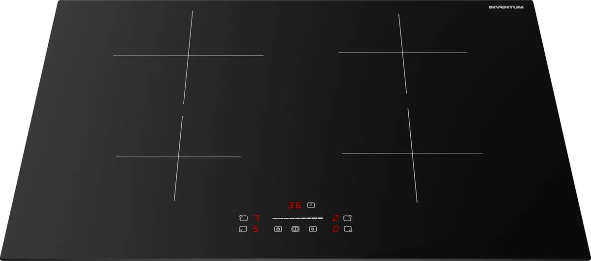 Inventum IKI7028 Inbouw Inductiekookplaat 70cm - 4 Zones - Zwart