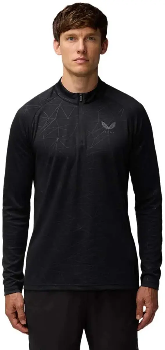 Castore Adapt AOP Sweatshirt - Halfzip - L - Zwart/Gunmetal - afbeelding 6 van 6