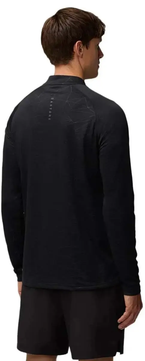Castore Adapt AOP Sweatshirt - Halfzip - L - Zwart/Gunmetal