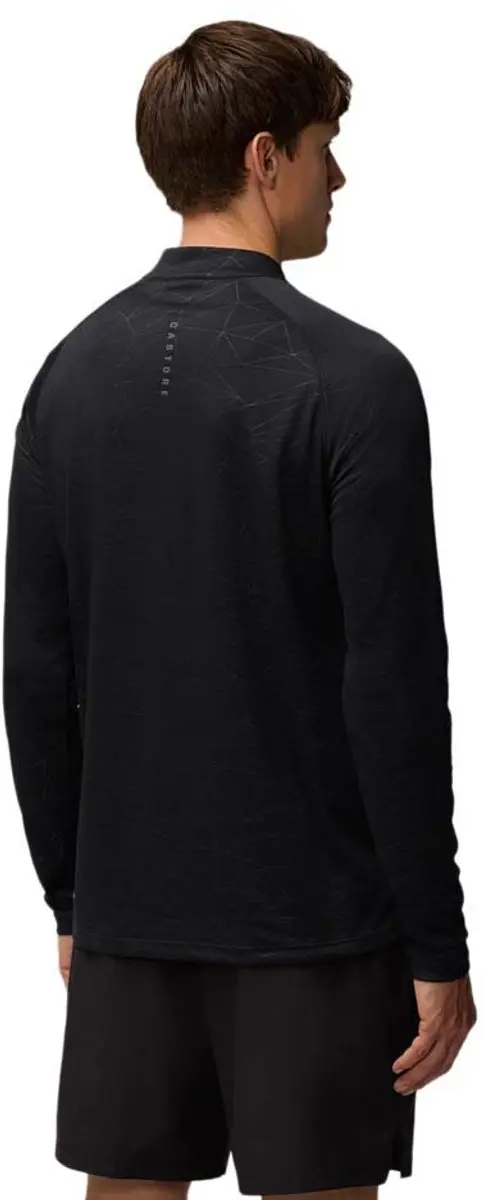 Castore Adapt AOP Sweatshirt - Halfzip - L - Zwart/Gunmetal
