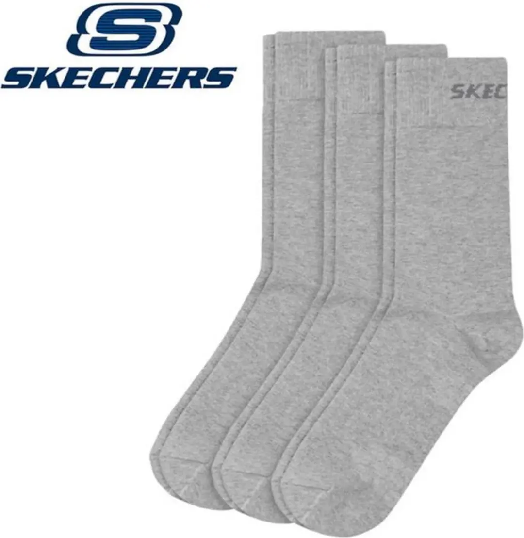 Skechers Unisex Basic Mesh Ventilatie Schoenen - Grijs - 3 Paar