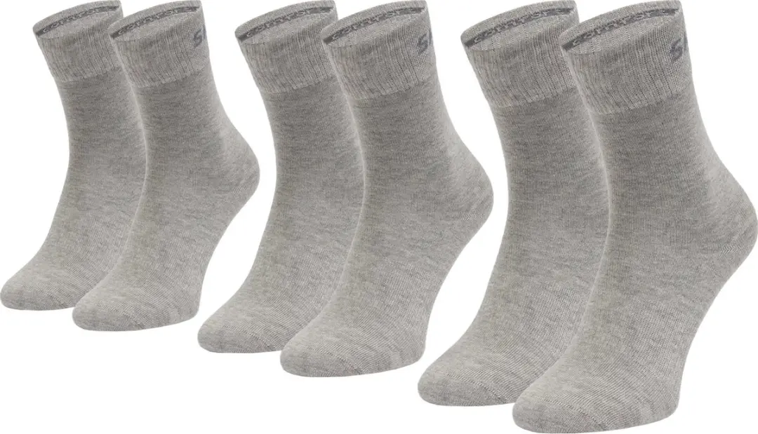 Skechers Unisex Basic Mesh Ventilatie Schoenen - Grijs - 3 Paar