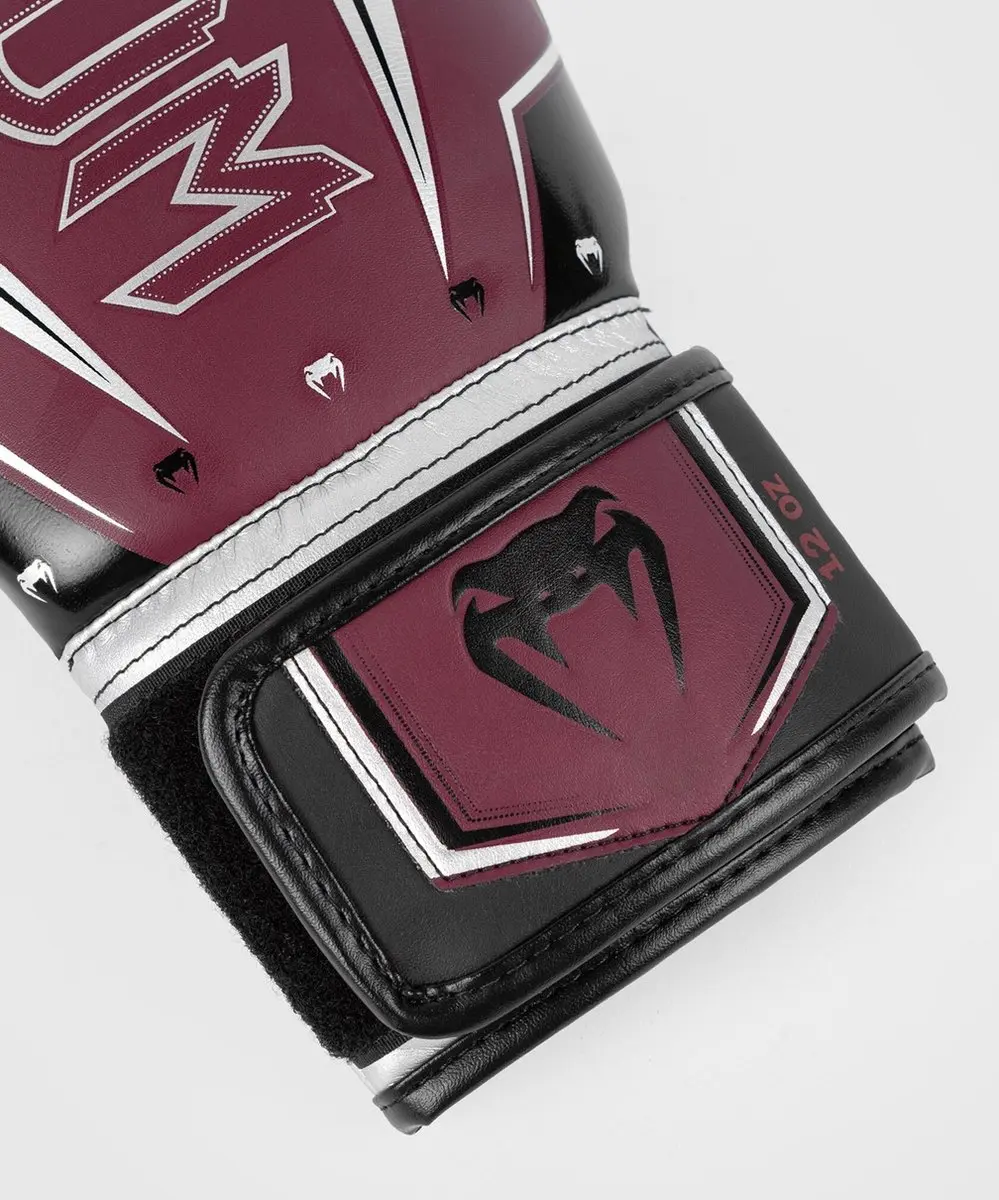 Venum Elite Evo Bokshandschoenen 12 oz - Bordeaux/Zilver