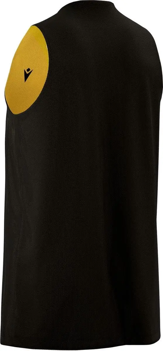 Macron Idaho Reversible Shirt Kinderen 11-12Y - Zwart/Geel