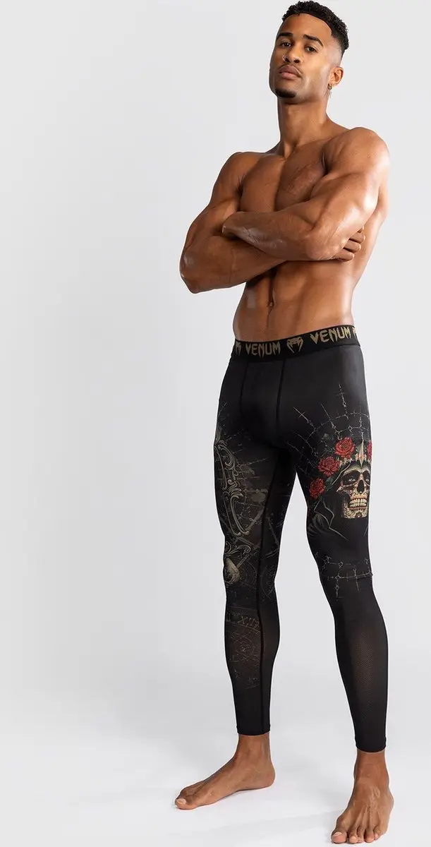 Venum Santa Muerte 5.0 Spats - M - Diep Zwart Goud
