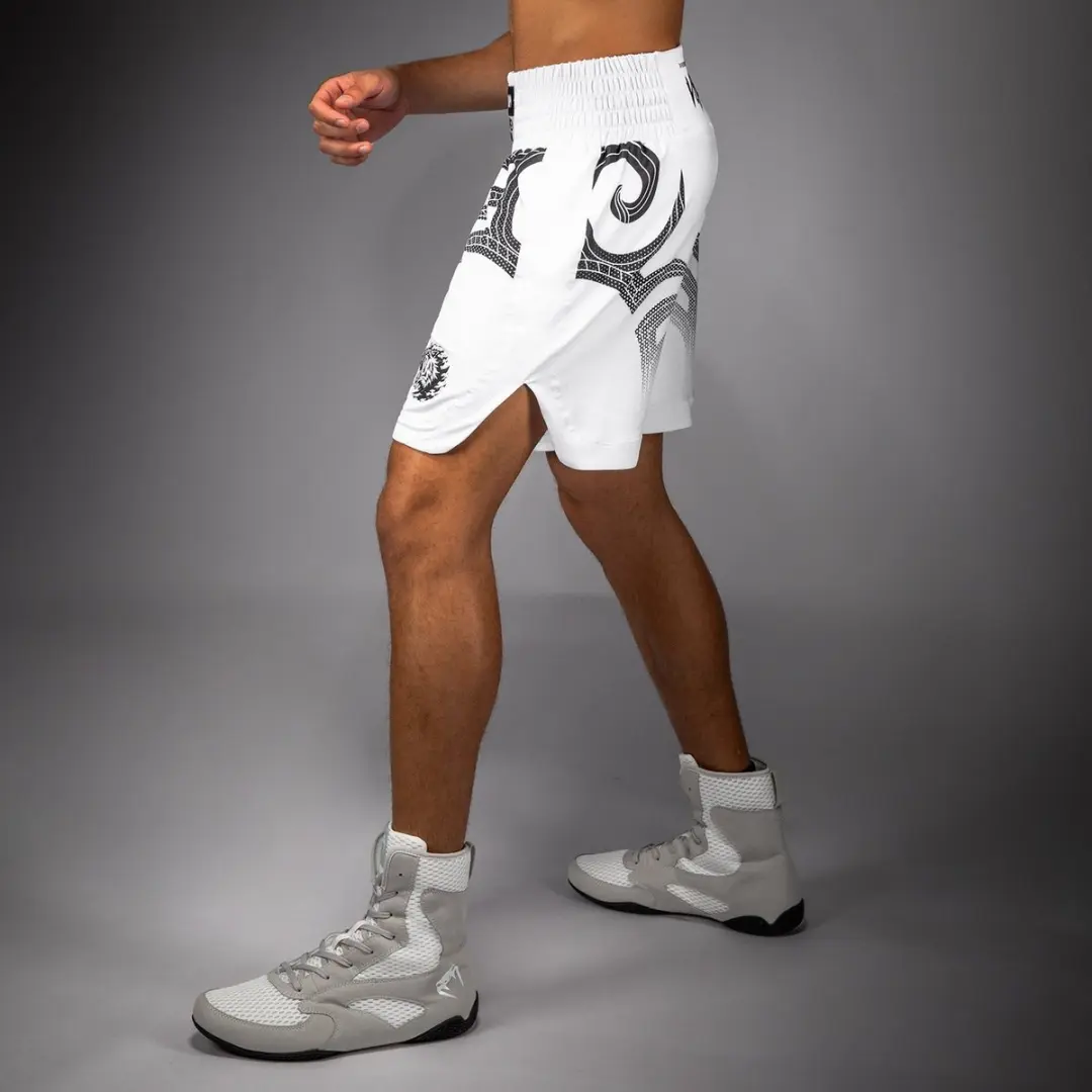 Venum Mike Tyson Tiger Boksbroek - Optisch Wit/Zwart L