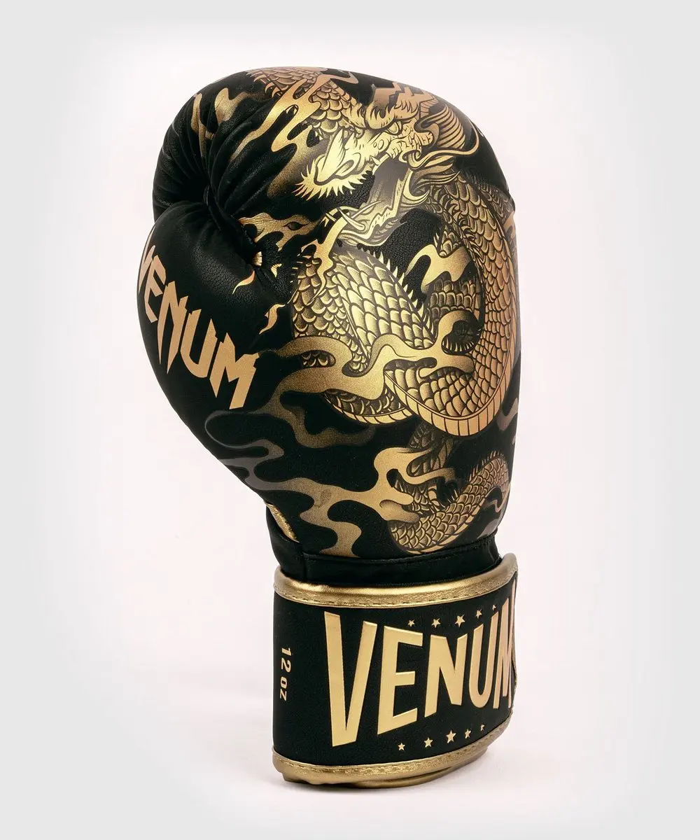 Venum Dragon's Flight Bokshandschoenen 14oz - Zwart/Brons