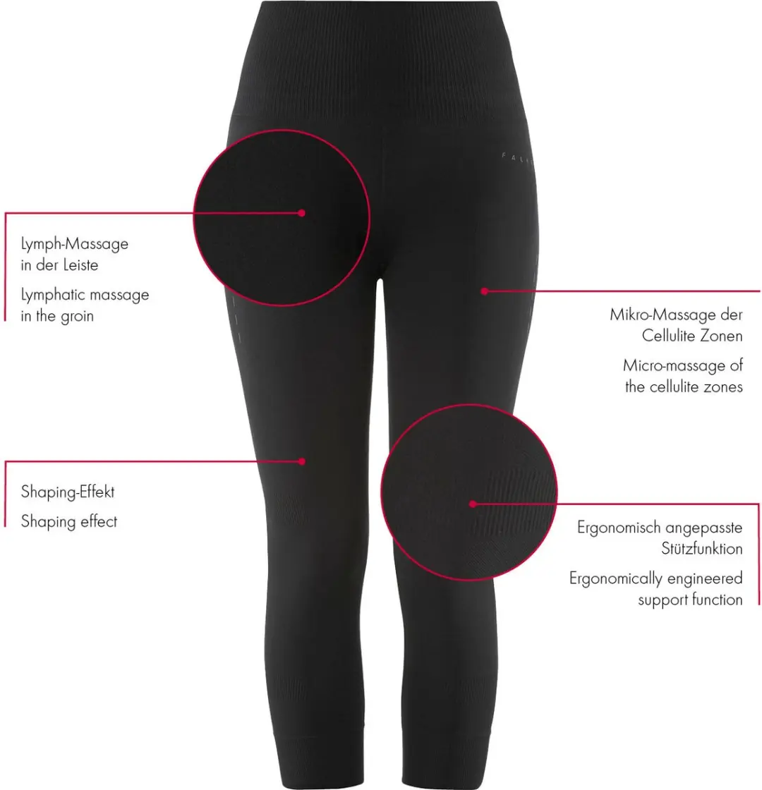 Falke Cellulite Control Long Damesbroek XL - Zwart - afbeelding 6 van 6