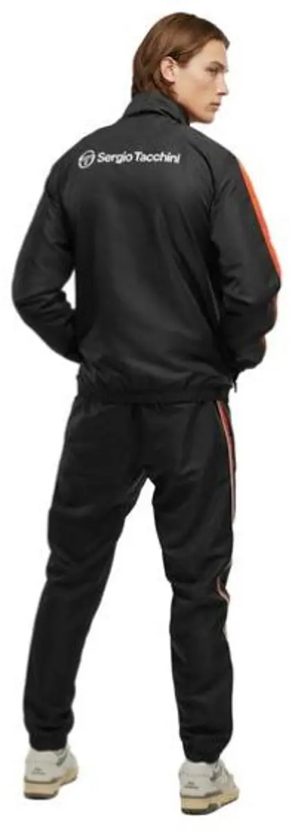 Sergio Tacchini Cryo Tracksuit Heren - Trainingspak S - Zwart Oranje