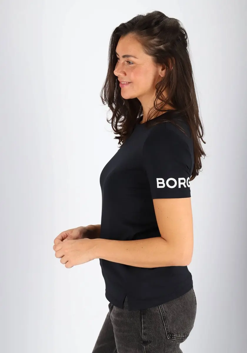 Björn Borg Dames Sportshirt Korte Mouw - Gerecycled Polyester - Maat L
