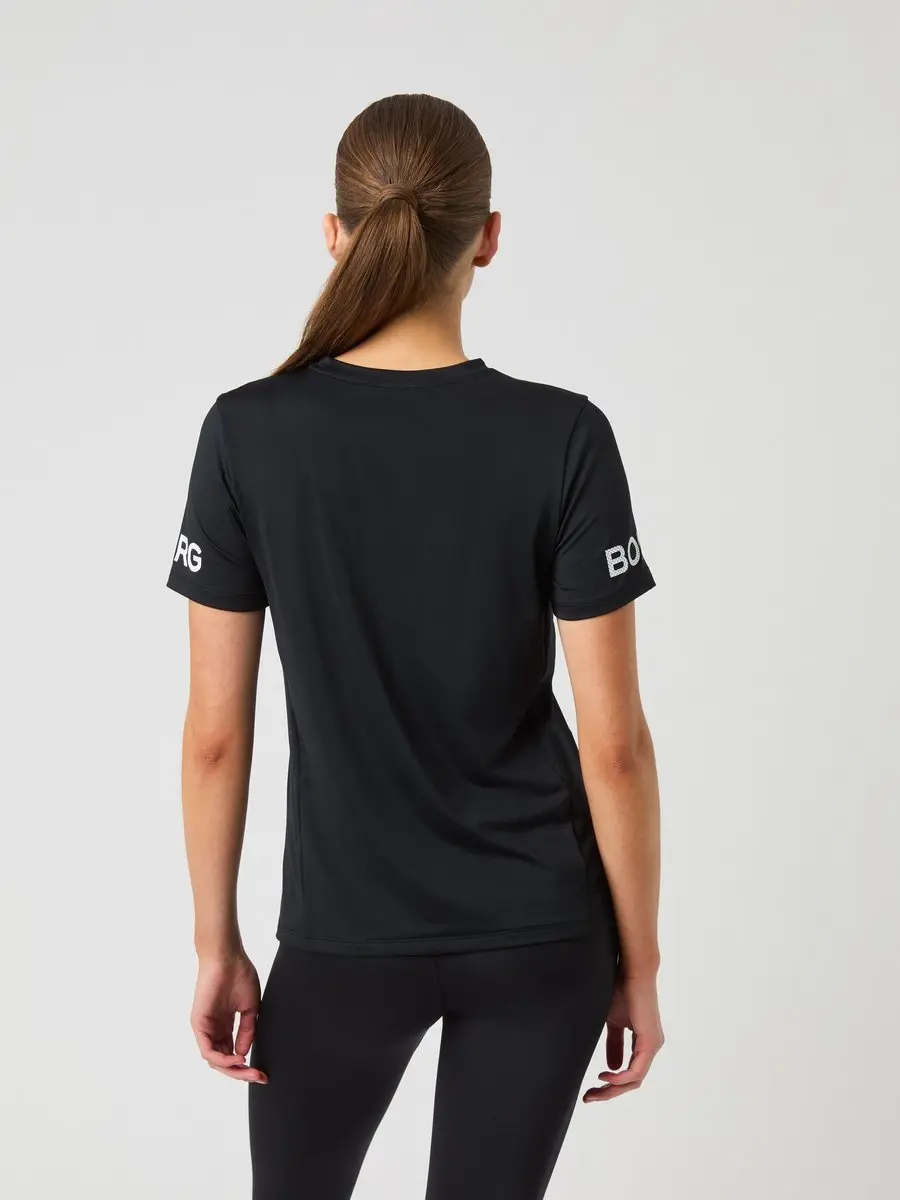 Björn Borg Dames Sportshirt Korte Mouw - Gerecycled Polyester - Maat L