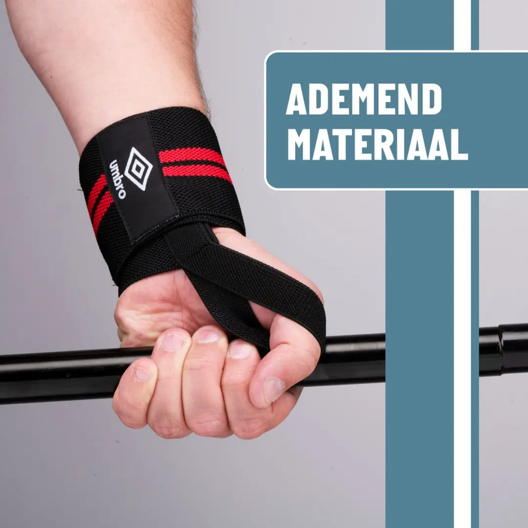 Umbro Polsbeschermers 45cm - 2 Stuks - Rood/Zwart