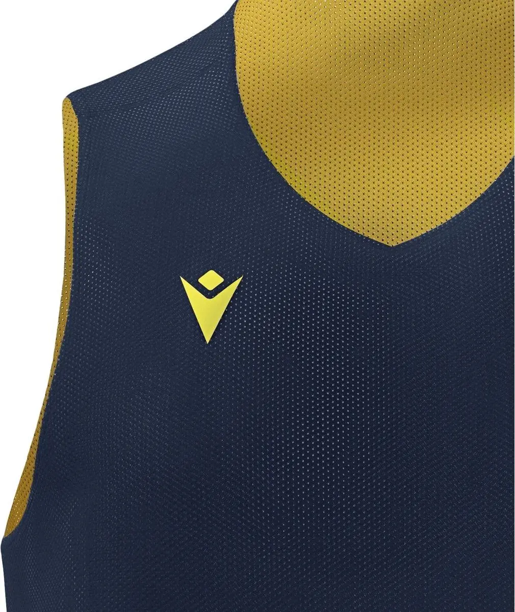 Macron Idaho Reversible Shirt Kinderen - Marine/Geel 11-12Y