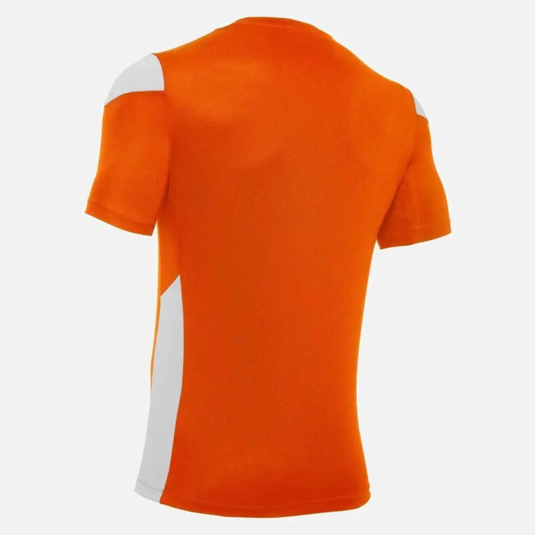 Macron Polis Shirt Korte Mouw Heren - Oranje/Wit XL