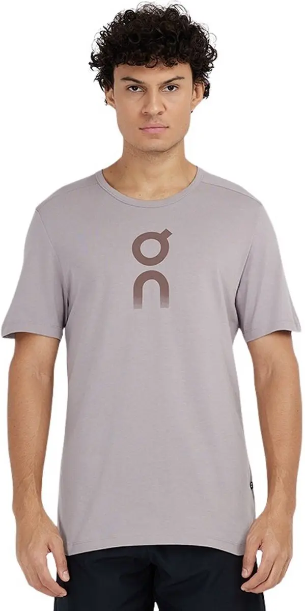 ON Running Graphic T Heren - Grijs S
