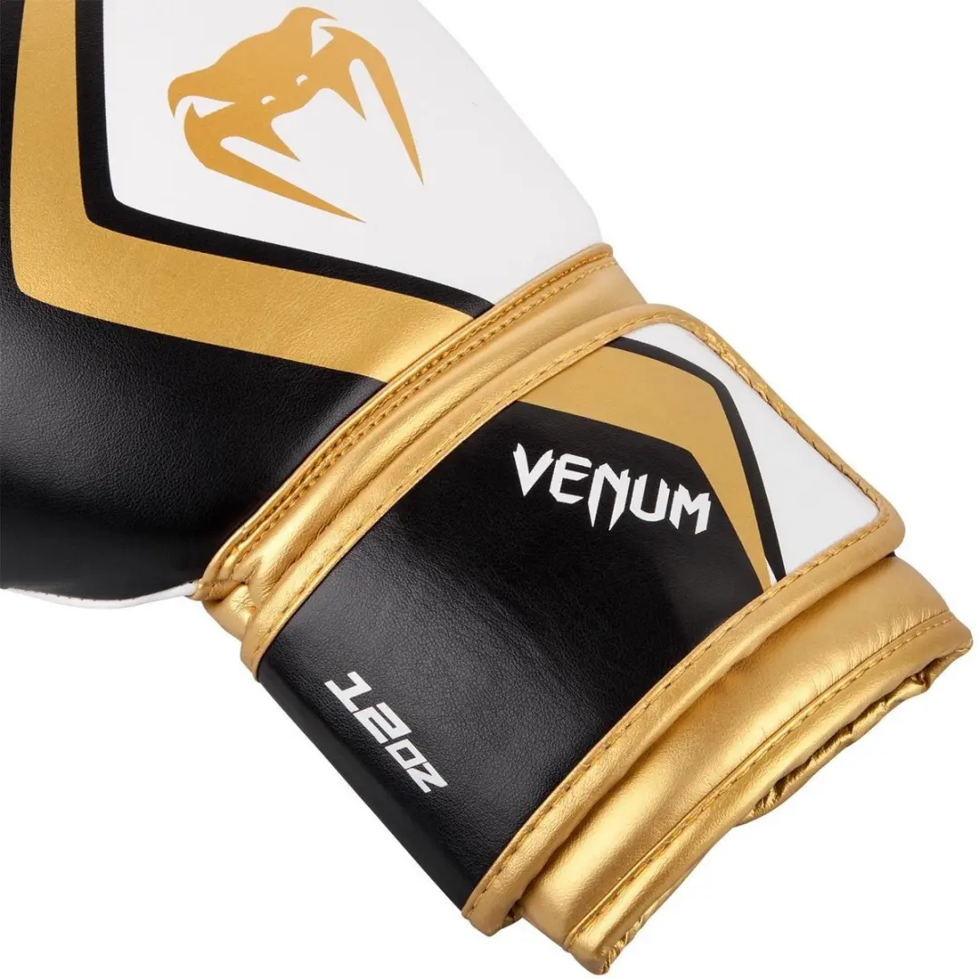 Venum Contender 2.0 Bokshandschoenen 14oz - Zwart/Wit/Goud