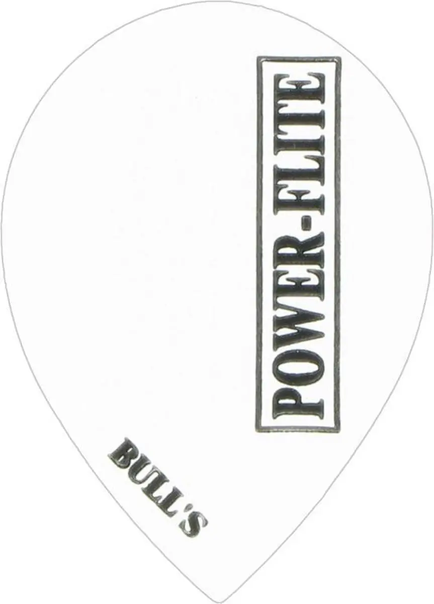 Bull's Powerflite Pear Solid White Dart Flights BU-50744