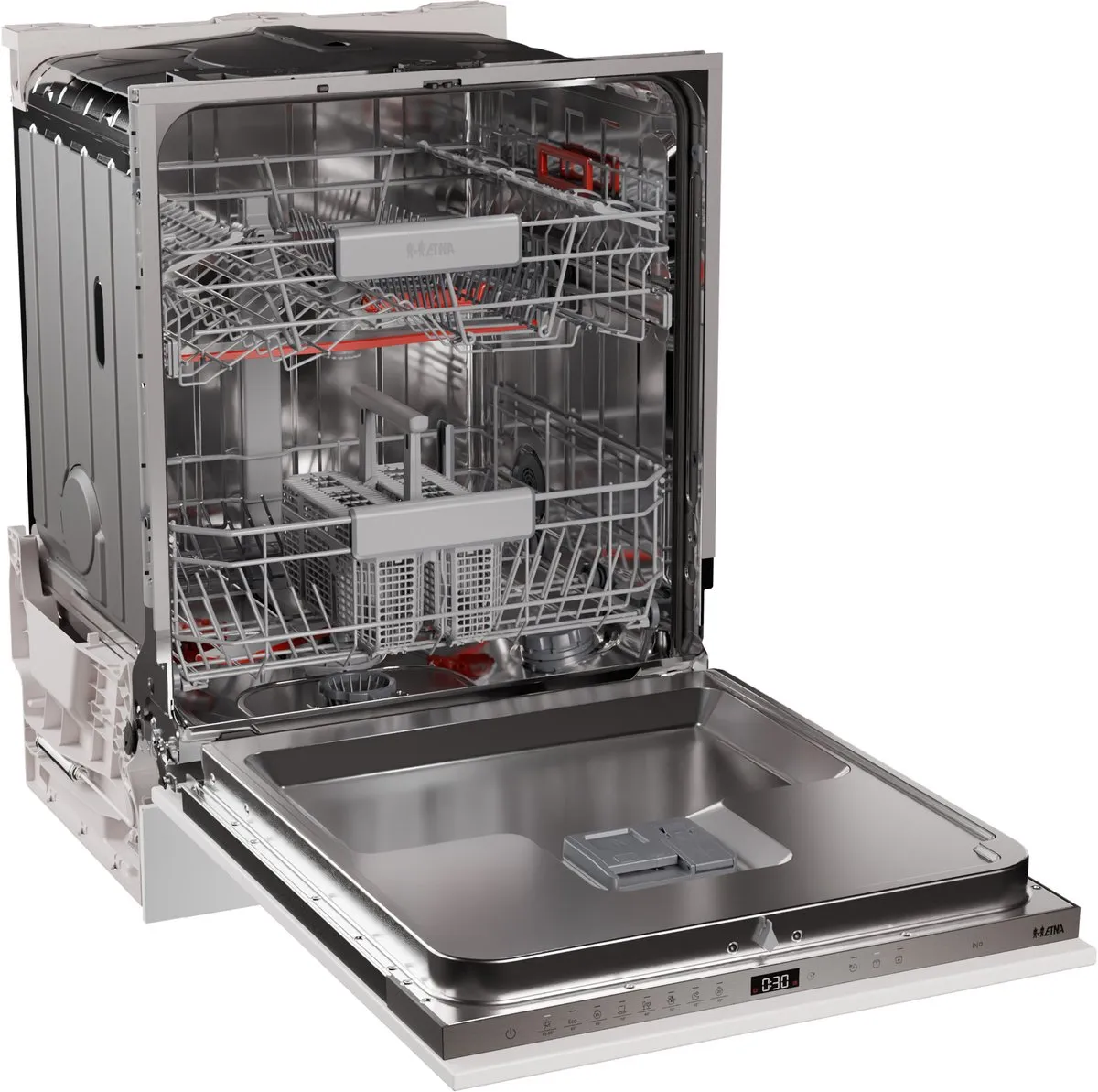 Etna VW842N Inbouw Vaatwasser 60cm - 14 Couverts - Zilvergrijs