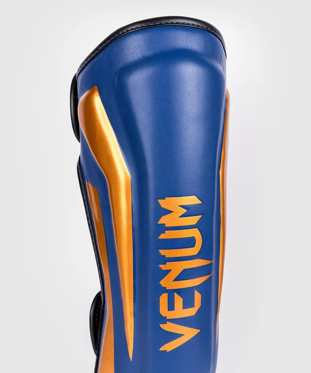 Venum Elite Scheenbeschermers Special Edition Royal Blue Gold - M - afbeelding 6 van 6