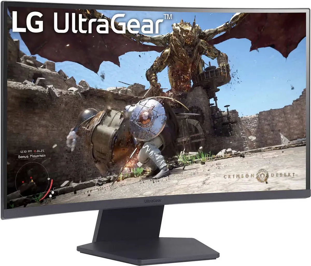 LG UltraGear 27GS60QC-B Gamingmonitor 27" - 180Hz QHD Curved