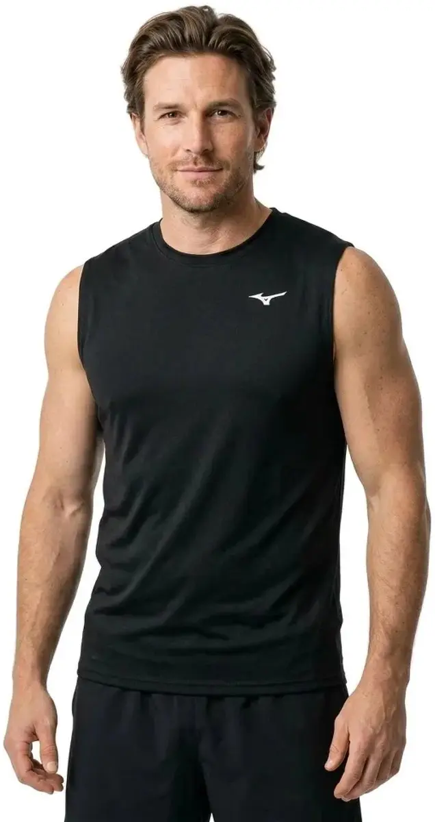 Mizuno Impulse Core Mouwloos T-shirt S - Zwart